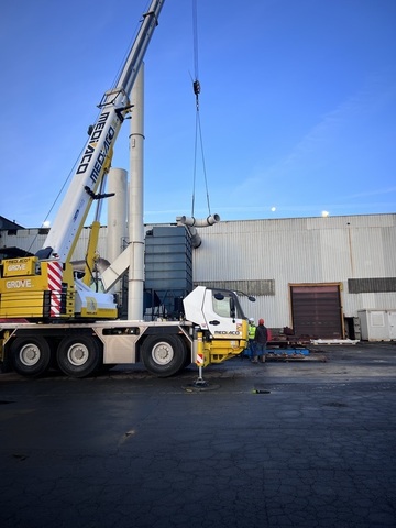 Chantier de montage industriel à St-Malo